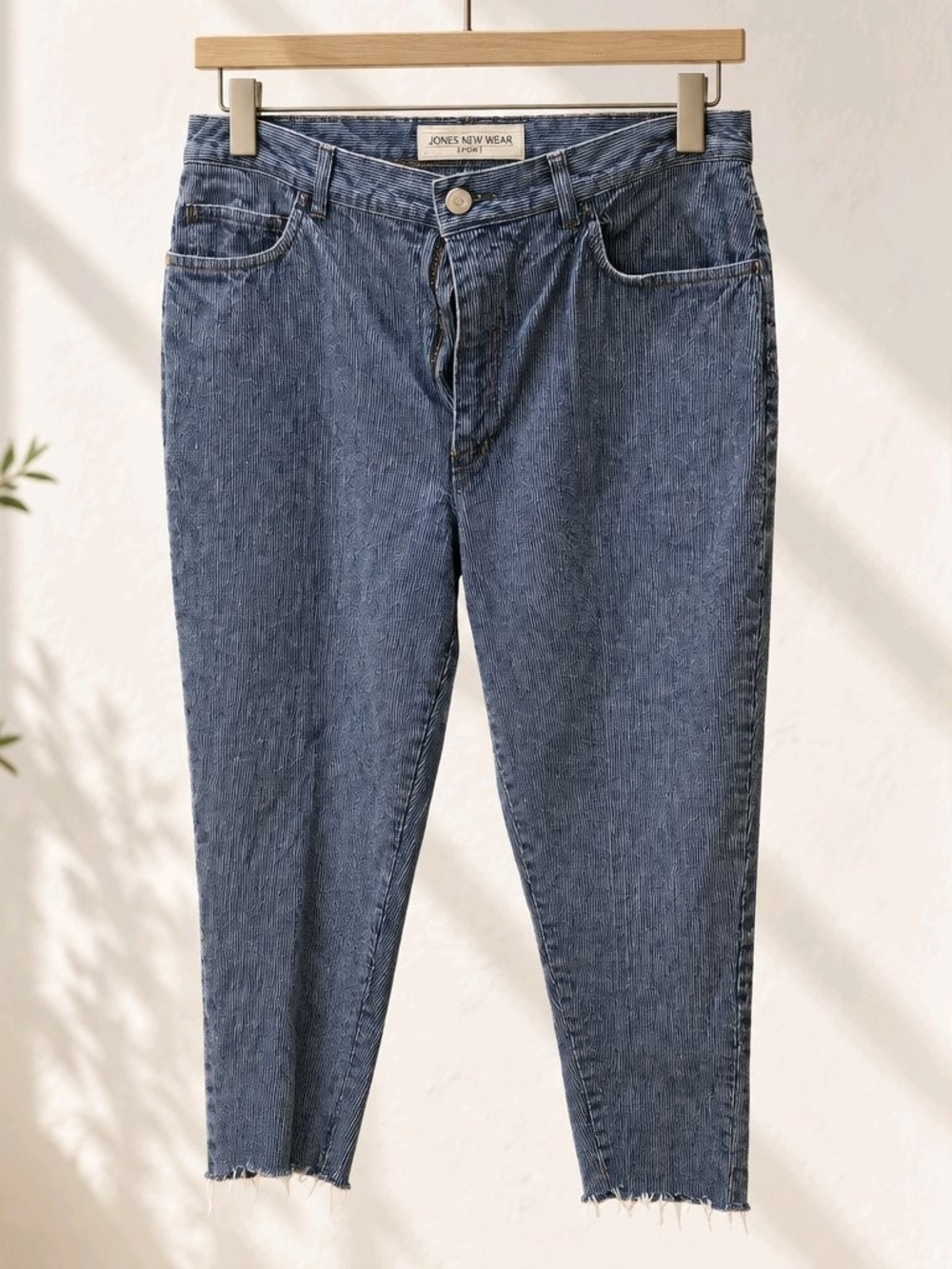 Jones New York Midwash Cropped High-Rise Jeans